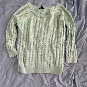 AMERICAN EAGLE SEAFOAM SCOOP NECK SWEATER